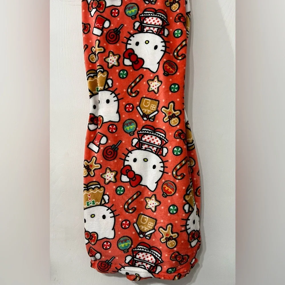 Hello Kitty Holiday Christmas Gingerbread Silk Touch Throw Blanket 50
